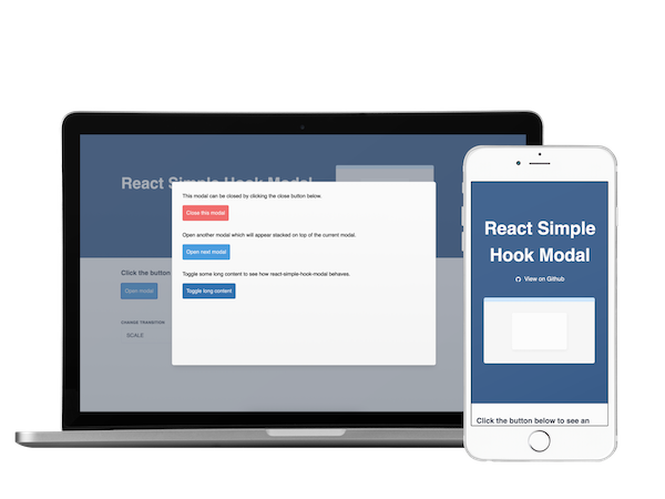 React Simple Hook Modal